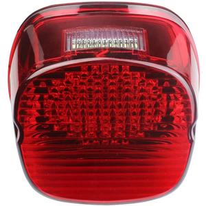 Motorcycle Tail Rear LED Light Brake Stop Lamp Compatible with Harley Davidson Most Models, Red White Light, Motorcycle LED Tail Light Running Stop Rear Light, Red