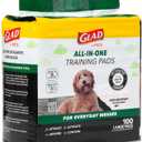 Glad for Pets Black Charcoal Puppy Pads, 6-Layer Leak-Proof Design with Activated Carbon Odor Control and Pheromone Attractant, Disposable Dog Pee Pads for Potty Training, 23 x 23 in, 100 Count - 2 Pk