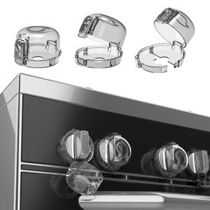 5 Premium Pets/Children/Elderly Safety Stove Knob Covers -Family Favorite with Universal Fit for All Stove Sizes, Heat-Resistant, 5-Pcs Set with Attached Adhesive for Secure Installation,