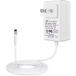 iNextStation 12V 5A Power Adapter Supply AC100-240V to DC Transformer for LED Light Strip LCD Monitor Router Car Devices 5.5mm X 2.1mm US Plug UL Listed (White)