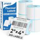 3 x JTIEO 2" x 4" Sticker Labels Direct Thermal Labels 200Pcs Shipping Label, Compatible with Zebra & Rollo Label Printer