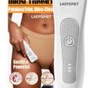 Bikini Trimmer for Women Pubic Trimmer for Women -Shaving & Grooming Sets Kit with 3 Guards and LADYSPOT Replaceable Hypoallergenic Ceramic Blade,Electric Hair Trimmer Shaver(White Women's Version)