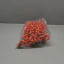 Whaline 12 Pack Fall Berry Stems Autumn Artificial Orange Glossy Berry Twigs Faux Xmas Berry Picks for Thanksgiving Christmas Tree Ornaments Crafts Holiday Home Festival Christmas Decoration