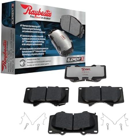 Raybestos Element3 EHT™ Automotive Replacement Front Brake Pad for Selected Jeep (Wrangler,Liberty), Chrysler (Town&Country), Dodge (Grand Caravan,Journey) Model Years (EHT1273H)