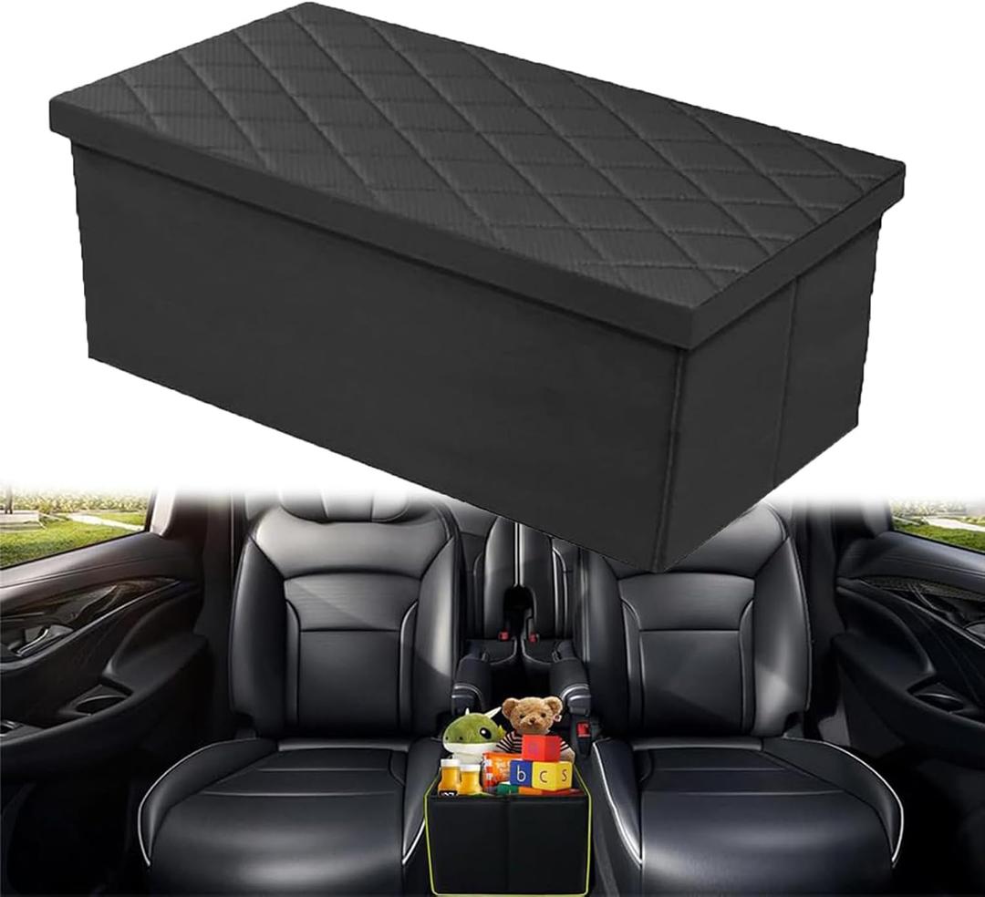 Car Seat Organizer Between the Seats for Kia Telluride 2025 2024 2023 2022 2021 2020, Backseat Box Console Organizer for Children's Toys, Baby Supplies, Snack Organiser, Travel Dual Storage