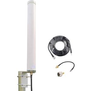 Omni-Directional 5G 4G LTE Antenna ts9 SMA/Outdoor WiFi Long Range/Cell Phone Antenna 698-3800MHz 12dBi for Modem/Router/Cell Signal Booster