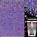 25000Pcs Resin Jelly Rhinestones with Tweezers for Crafting, Dark Purple AB Flatback Gems, Bedazzling Crystal with 3Pcs 10ml B7000 Jewelry Glue for DIY Crafts Clothing Tumblers Shoes Fabric Nail Art