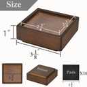 Sopicoz Wood Bed Risers, Heavy Duty Wood Blocks, 1 inch Stackable to 2 inch 3 inch 4 inch High, Furniture Risers for Couch Sofa Cabinet Ottoman End Table (8pcs Square)