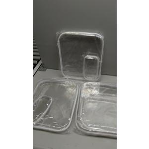 12 Pack Clear Hard Shell Zipper Case Bulk(4 Large 4 Small & 4 Medium), Hard Plastic Makeup Cases Pencil Case Organizer Pouches for Travel (Whit)