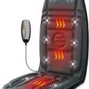 Heycool Back Massager with Heat, Targeted Vibration Massage Pad for Muscle Tension Relief, 10 Motors & 2 Heating Levels, Back and Lumbar Support for Recliners and Office Chairs