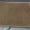 Artoid Mode Washable Non Slip Rubber Backing Kitchen Rugs Doormat, Absorbent Kitchen Floor Mats Front of Sink Kitchen Mats for Floor Home Decor 17x29 Inch (Linen)