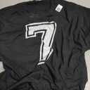 7 Number Seven Team Sports Graphic Design Matching Varsity T-Shirt Size XL