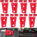 Door Hinge Cover Trim Exterior Accessories for Jeep Wrangler JK JKU Sport Rubicon Sahara X Unlimited 2-Door & 4-Door 2007-2018 (Red 8PCS)