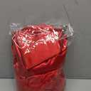 3 Pcs Red Satin Sheets Twin Size Silky Satin Bedding Sheets Set with 1 Deep Pocket Fitted Sheet, 1 Flat Sheet, 1 Pillowcase