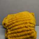 NEWCOSPLAY Super Soft Throw Blanket Mustard Yellow Premium Silky Flannel Fleece 3D Ribbed Jacquard Lightweight Bed Blanket All Season Use (Mustard Yellow Ribbed, Throw(50"x60")), Size Twin