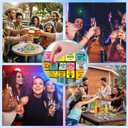 Drinking Game, Funny Party Board Game for Christmas Game Night, Birthday and Gathering Parties, Rubber Mat Drinking Board Game for Adult 2-8 Players