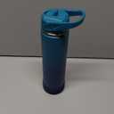 CIVAGO 24 oz Insulated Water Bottle With Straw, Stainless Steel Sports Water Flask Cup with 3 Lids (Straw, Spout and Handle Lid), Double Walled Travel Thermal Canteen Mug, Dark Night (Classic Deep Cyan)