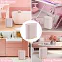 ELPHECO Sensor Trash Can 2 Gallon Waterproof Motion Sensor Trash Can, Automatic Bathroom Trash Bin, Slim Garbage Can for Dorm Room, Pink Gold