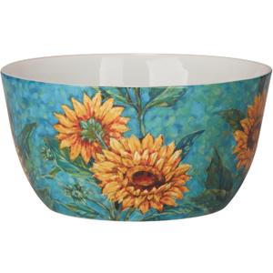 Certified International Golden Sunflowers 11" Deep Serving Bowl, 198 Oz.