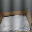 Queen Comforter Set Seersucker 7 Pieces Luxury Ruffle Bed in a Bag Queen Size for All Season White Bedding Set with Comforter, Pillowcases, Flat Sheet, Fitted Sheet and Pillow Shams