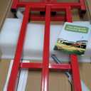 Lawn Mower Lift,Lawn Mower Jack Lift for Riding Mowers,Easy to Install, Safe and Stable.Ridding Mower Lift with telescoping Feature Holds up to 1200 lbs, Rust-Resistant Finish. (Classic Red)