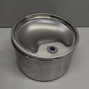 NPET Stainless Steel Cat Water Fountain, 1Gallon/135oz Automatic Pet Drinking Fountain Dog Water Dispenser Bowl with Water Level Window for Cats Indoor - WF210Plus