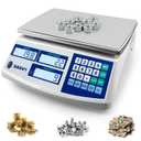 Counting Scale (66lb/30kg, 0.1g) lb/oz/kg/g Industrial Digital Inventory Scale with Battery for Small Parts, Coins, Pieces, Tickets