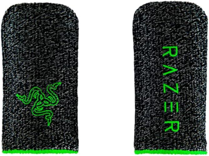 Razer Gaming Finger Sleeve - Non-Slip Finger Sleeve for Mobile Gaming (Lightwight and Breathable, Smooth and High Sensitivity Fabric, Wide Compatibility and Universal Fit) Black and Green