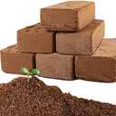 Coco Coir Brick for Plants-4 Pack Premium Coconut Bricks, 100% Organic Peat Moss, Fiber Coconut Husk for Planting, Gardening, Potting Soil Substrate