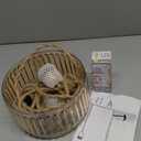 QIYIZM Plug in Pendant Light Hanging Lights with in Cord Mid Century Modern Gold Hanging Lamp Flower Glass Amber Vintage Dimmable Chandelier Ceiling Fixture for Living Room,Kitchen,Boho