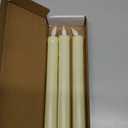 Homemory 3 Pack Flameless Taper Candles, No Remote, Realistic Flickering Battery Operated Candlesticks, Ivory LED Plastic Candle Safe for Weddings, Table Decor, Christmas, and Halloween, Ivory