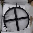 LITTLE TREE 47 Inches Round Dining Table for 4, Farmhouse Natural Wooden Dining Room Table with Heavy Duty Fluted Pedestal, Large Circle Kitchen Dinner Table for Dining Room, Living Room (Table Only)