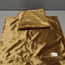 GIGIZAZA Gold Velvet Decorative Throw Pillow Covers,18x18 Pillow Covers for Couch Sofa Bed 2 Pack Soft Cushion Covers