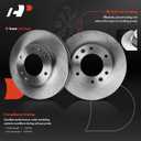 A-Premium 11.74 in (298.20 mm) Front Vented Disc Brake Rotors + Ceramic Pads Kit Compatible with Select Kia & Hyundai Models - Sedona 2006-2012/2014, Entourage 2007-2009, 6-PC Set