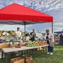 Abccanopy Outdoor Easy Pop up Canopy Tent 10x10 with 4 Sandbags, Red