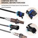 O2 Oxygen Sensor Upstream Downstream for Chevy Avalanche Silverado Suburban Tahoe, for GMC Sierra 1500 Classic Yukon XL 1500 2500 4.3 4.8 5.3 6.0L 2006-2007, Replace 234-4018 234-4337 4PCS
