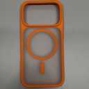 TORRAS Magnetic Shockproof for iPhone 17 Pro Case, Compatible with MagSafe, Military-Grade Drop Protection, Camera Control, DIY Button, Slim Translucent Phone Case for iPhone 17 Pro, Orange