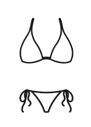Bikini Sets for Womens Two Piece Swimsuits,Size L, Black