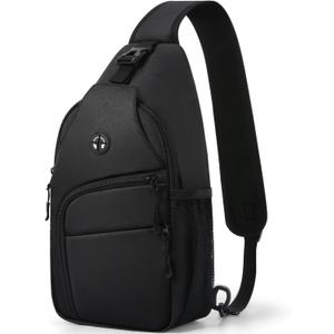 Tuwubi Crossbody Bags for Women Trendy,Sling Bag for Men with Adjustable Shoulder,Travel Essentials Backpack for Traveling (Large, Black)