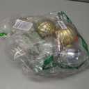 Syhood 12 Pcs 4 Inch Large Valentine Ball Ornament Christmas Tree Decoration Plastic Ornament Set Hanging Xmas Tree Ball for Xmas Holiday Wedding Party(Gold,Silver)