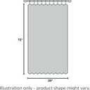 NICETOWN Door Curtains 100% Blackout - Self Stick Tie Up Shades Thermal Insulated Linen Door Window Light Block Sidelight Curtains for Bedroom, W26 x L72 inches, 1 Panel, Black