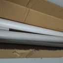 AIZESI 41-144 Inch Heavy Duty White Tension Curtain Rod - No Drilling, Adjustable, Rust-Resistant for Outdoor, Living Room, Window, Bathroom