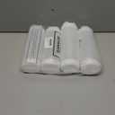 4 Pcs Squeeze Bottles Refillable 20 oz, Inverted Plastic Tip Large Valve Dispenser Condiment Squeeze Bottle for Sauces Ketchup Sour Cream Self Sealing Syrup Dispenser for Restaurants (White)