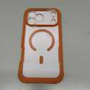 Diaclara Magnetic Designed for iPhone 17 Pro Max Case Full Body Bumper[Compatible with MagSafe] Military Drop Proof Cover with Built-in Touch Sensitive Anti-Scratch Screen Protector,Orange