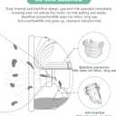 Wearable Breast Pump Accessories Replacement Parts Milk Collector Cup Flange 24mm Compatible with Mommed TSRETE S21/S19/S18 Pump, 2 Sets, Bonus Duckbill Valve&Silicone Diaphragm