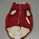 Vecomfy Dog Hoodie in Winter for Medium Dogs Jacket Pet Coats with Hooded, Red L (Large (Pack of 1))