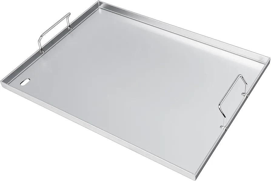 Full Size Griddle Insert for Weber Spirit 300 & Spirit II 300 Gas Grill Flat Top Griddle GS4 E310 E320 S310 S320 Replacement Part 7638 7639 Stainless Steel