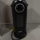 Space Heaters for Indoor Use, 16 Inch Portable Electric Heater for Office, 1500W Fast Heating Space Heater with Thermostat, 90Oscillation, 12H Timer, Remote, Safe, Ultra-quiet Room Heater for Bedroom (Display Screen, Black)