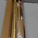 Gold Shower Curtain Rod 34-66 Inches(2.8-5.5ft) Never Rust Adjustable Shower Rod Spring Tension Non Slip No Drilling Shower Rods for Bathroom Garland Window