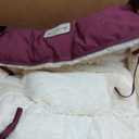 Armarkat 2-in-1 Cat Pet Bed & Fleece Cat Mat, Burgundy/Ivory, 16" L x 16" W x 6" H (C06HJH/MB)